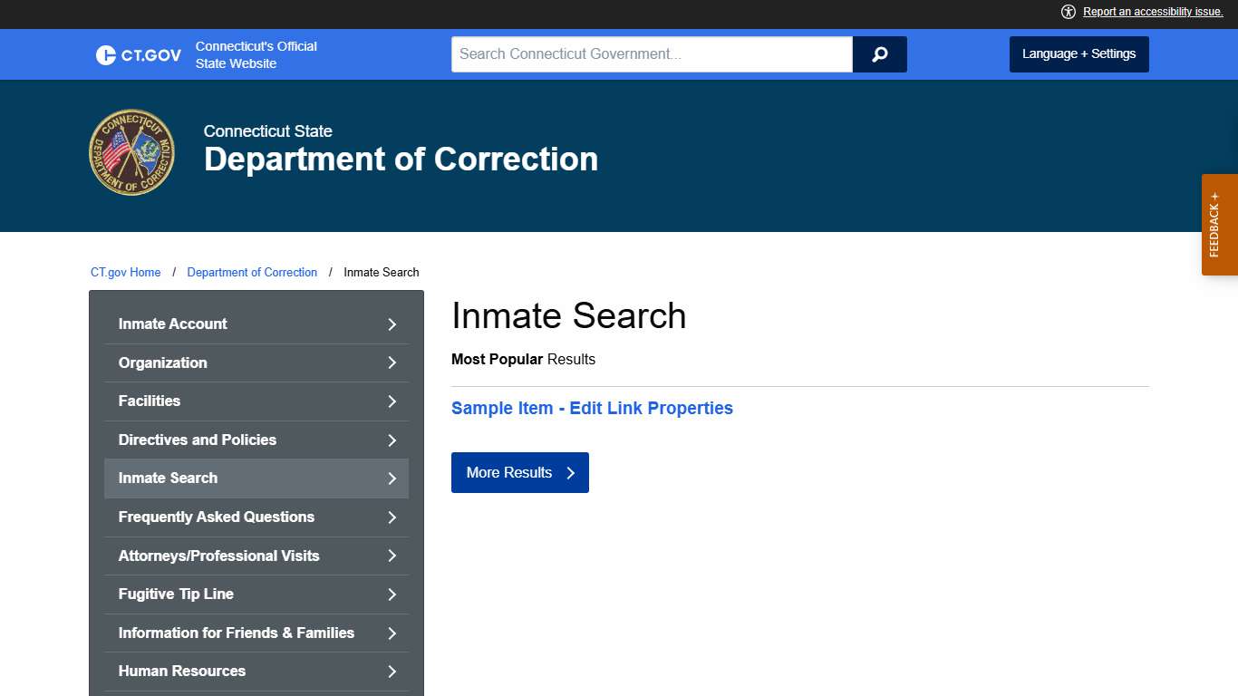 Inmate Search